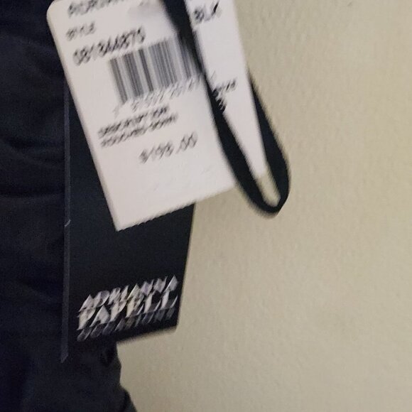 Adrianna Papell Occasions NWT Black Ruched Gown Maxi Dress Size 6 - Picture 5 of 7